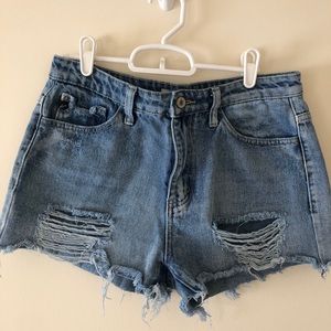 KanCan Distressed Shorts